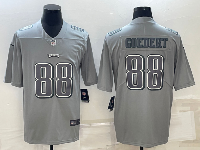 Men's Philadelphia Eagles #88 Dallas Goedert Gray Atmosphere Fashion Stitched Jersey Men's Philadelphia Eagles #88 Dallas Goedert Gray Atmosphere Fashion Stitched Jersey
